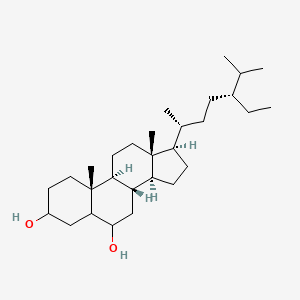 (8S,9S,10R,13R,14S,17R)-17-[(2R,5R)-5-ethyl-6-methylheptan-2-yl]-10,13-dimethyl-2,3,4,5,6,7,8,9,11,12,14,15,16,17-tetradecahydro-1H-cyclopenta[a]phenanthrene-3,6-diol
