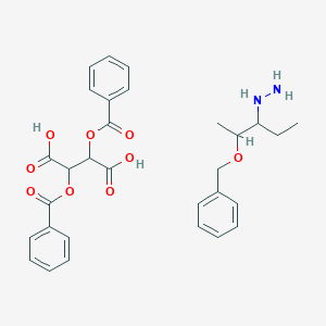 2,3-Dibenzoyloxybutanedioic acid;2-phenylmethoxypentan-3-ylhydrazine