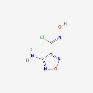 4-amino-N-hydroxy-1,2,5-oxadiazole-3-carboximidoyl chloride