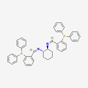 molecular formula C44H40N2P2 B1149670 (1S)-1alpha,2beta-Bis[2-(diphenylphosphino)benzylideneamino]cyclohexane CAS No. 174677-82-8