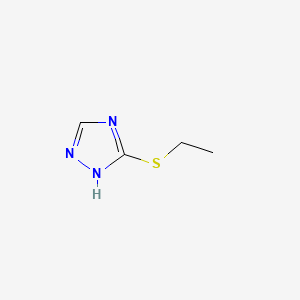 molecular formula C4H7N3S B1149702 5-ethylsulfanyl-1H-1,2,4-triazole CAS No. 15182-35-1