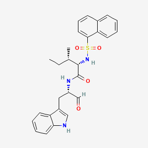1-Naphthalenylsulfonyl-Ile-Trp-aldehyde
