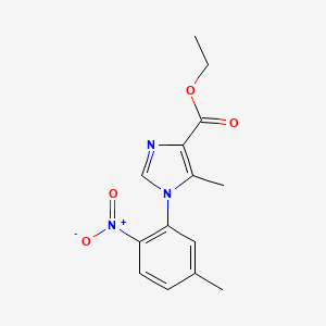 Ethyl 5-methyl-1-(5-methyl-2-nitrophenyl)-1H-imidazole-4-carboxylate