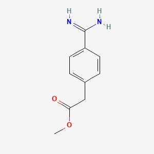 molecular formula C10H12N2O2 B1149816 Methyl 2-(4-carbamimidoylphenyl)acetate CAS No. 15676-14-9