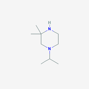 molecular formula C9H20N2 B114983 3,3-Dimethyl-1-(propan-2-yl)piperazine CAS No. 143936-98-5