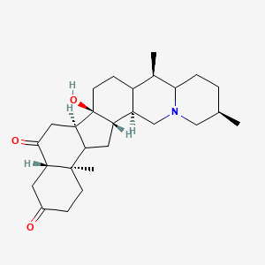 (1S,2R,6R,10R,14R,15R,18S,23R)-14-hydroxy-6,10,23-trimethyl-4-azahexacyclo[12.11.0.02,11.04,9.015,24.018,23]pentacosane-17,20-dione