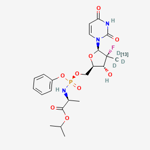 molecular formula C22H29FN3O9P B1149934 Sofosbuvir 13CD3 