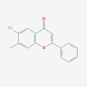 molecular formula C16H11ClO2 B114995 6-Chloro-7-methylflavone CAS No. 147919-60-6