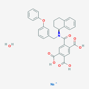 molecular formula C33H29NNaO9 B1149999 A-317491 sodium salt hydrate 