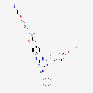 molecular formula C31H44ClFN8O3 B1150000 AP-III-a4 hydrochloride 