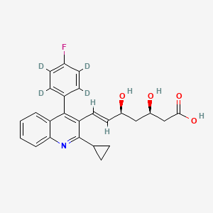 molecular formula C25H24FNO4 B1150002 Pitavastatin D4 