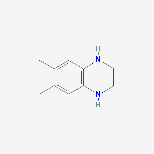 molecular formula C10H14N2 B115003 Quinoxaline, 1,2,3,4-tetrahydro-6,7-dimethyl- CAS No. 10579-68-7