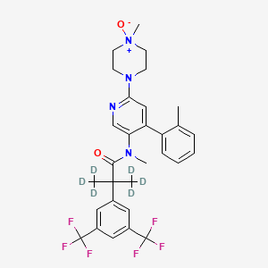 molecular formula C30H32F6N4O2 B1150031 Netupitant N-oxide D6 