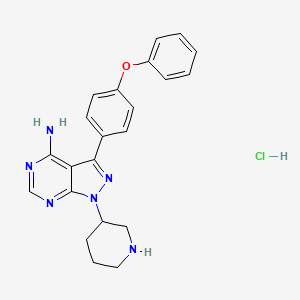 molecular formula C22H23ClN6O B1150043 (Rac)-IBT6A hydrochloride 