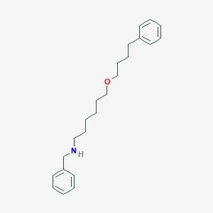 molecular formula C23H33NO B115011 N-benzyl-6-(4-phenylbutoxy)hexan-1-amine CAS No. 97664-55-6