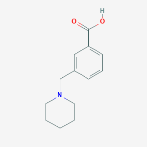 molecular formula C13H17NO2 B115019 3-(Piperidin-1-ylmethyl)benzoic acid CAS No. 158861-24-6