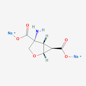 molecular formula C7H7NNa2O5 B1150235 disodium;(1R,4R,5S,6R)-4-amino-2-oxabicyclo[3.1.0]hexane-4,6-dicarboxylate 