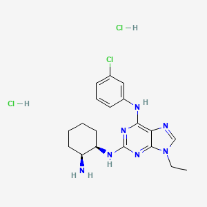 molecular formula C19H26Cl3N7 B1150263 CGP-74514 dihydrochloride 