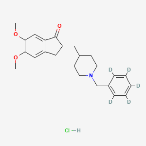 molecular formula C24H24D5NO3.HCl B1150272 Donepezil-d5 (hydrochloride) 