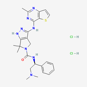 molecular formula C25H32Cl2N8OS B1150305 PF-3758309 dihydrochloride 
