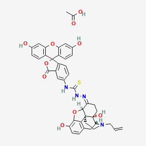 molecular formula C42H38N4O10S B1150308 Naloxone fluorescein acetate 