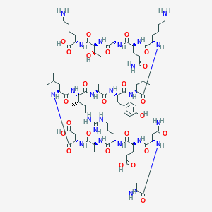 molecular formula C79H133N23O25 B1150345 H-Ala-Asn-Glu-Arg-Ala-Asp-Leu-Ile-Ala-Tyr-Leu-Lys-Gln-Ala-Thr-Lys-OH 