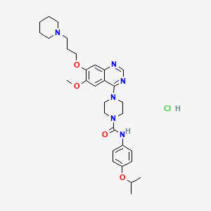 molecular formula C31H43ClN6O4 B1150360 TANDUTINIB HYDROCHLORIDE 