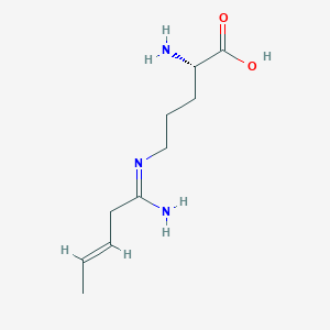 molecular formula C10H19N3O2 B1150366 L-N5-(1-Imino-3-pentenyl) ornithine 