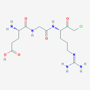 molecular formula C14H25ClN6O5 B1150371 H-Glu-Gly-Arg-chloromethylketone 