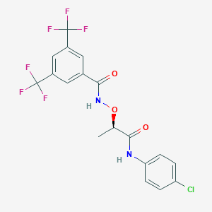 molecular formula C18H13ClF6N2O3 B1150377 (R)-CCG-1423 