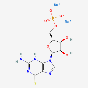 Sodium ((2R,3S,4R,5R)-5-(2-amino-6-thioxo-1,6-dihydro-9H-purin-9-yl)-3,4-dihydroxytetrahydrofuran-2-yl)methyl phosphate