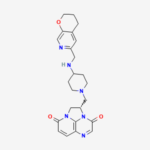 molecular formula C₂₄H₂₈N₆O₃ B1150418 Gepotidacin S enantiomer 