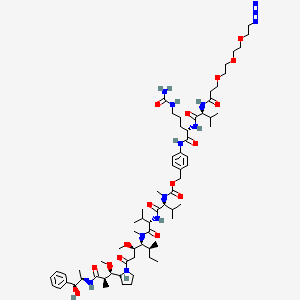 molecular formula C67H109N13O16 B1150422 N3-PEG3-vc-PAB-MMAE 