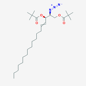 molecular formula C₂₈H₅₁N₃O₄ B1150483 [(2S,3R)-2-azido-3-(2,2-dimethylpropanoyloxy)octadec-4-enyl] 2,2-dimethylpropanoate 