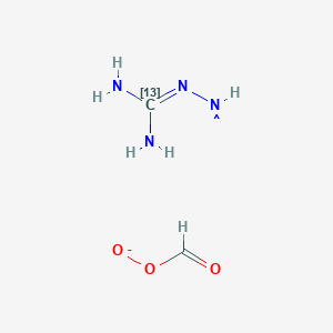 molecular formula C¹³CH₈N₄O₃ B1150489 Aminoguanidine-13C Bicarbonate 