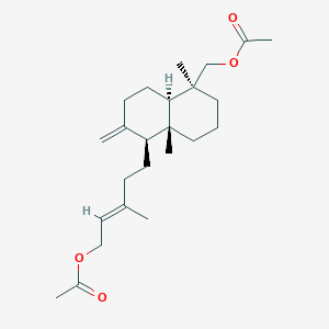 molecular formula C24H38O4 B1150517 Agathadiol diacetate 