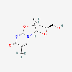 molecular formula C₁₀H₉D₃N₂O₄ B1150527 (1R,9S,10R)-10-(hydroxymethyl)-4-(trideuteriomethyl)-8,11-dioxa-2,6-diazatricyclo[7.2.1.02,7]dodeca-3,6-dien-5-one 