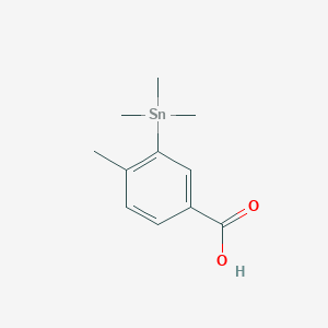 molecular formula C₁₁H₁₆O₂Sn B1150528 4-Methyl-3-trimethylstannylbenzoic acid 