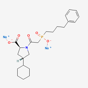 molecular formula C₂₃H₃₂NNa₂O₅P B1150576 Fosinoprilat Disodium Salt 
