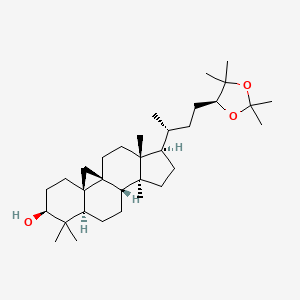 molecular formula C33H56O3 B1150586 (24S)-Cycloartane-3,24,25-triol 24,25-acetonide CAS No. 57576-31-5