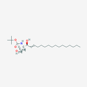molecular formula C₂₁¹³C₂H₄₃D₂NO₄ B1150607 tert-butyl N-[(2R,3S)-1,1-dideuterio-1,3-dihydroxy(1,2-13C2)octadec-4-en-2-yl]carbamate 