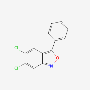 molecular formula C13H7Cl2NO B11506131 5,6-Dichloro-3-phenyl-2,1-benzoxazole 
