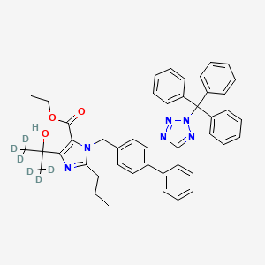 molecular formula C₄₅H₃₈D₆N₆O₃ B1150626 N-Trityl Olmesartan-d6 Ethyl Ester 