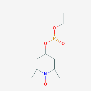 molecular formula C₁₁H₂₃NO₄P⁻ B1150629 Ethoxy-oxo-(2,2,6,6-tetramethyl-1-oxidopiperidin-4-yl)oxyphosphanium 
