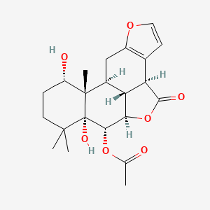 molecular formula C22H28O7 B1150643 Bonducellpin D CAS No. 197781-85-4