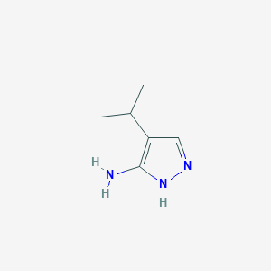 molecular formula C6H11N3 B115065 4-Isopropyl-1H-pyrazol-3-amine CAS No. 151521-49-2
