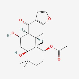 molecular formula C21H28O6 B1150692 Norcaesalpinin E CAS No. 854038-96-3