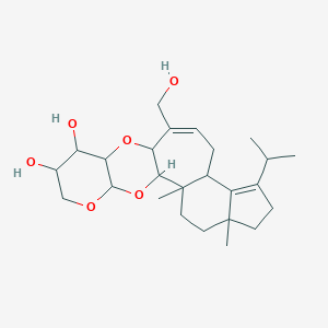 13-(Hydroxymethyl)-2,5-dimethyl-8-propan-2-yl-15,20,22-trioxapentacyclo[12.8.0.02,10.05,9.016,21]docosa-8,12-diene-17,18-diol