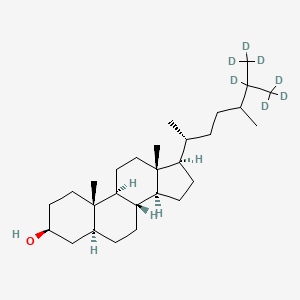 (3S,5S,8R,9S,10S,13R,14S,17R)-10,13-dimethyl-17-[(2R)-6,7,7,7-tetradeuterio-5-methyl-6-(trideuteriomethyl)heptan-2-yl]-2,3,4,5,6,7,8,9,11,12,14,15,16,17-tetradecahydro-1H-cyclopenta[a]phenanthren-3-ol