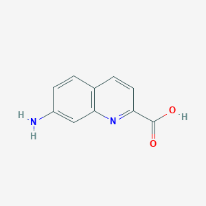 molecular formula C10H8N2O2 B011508 7-Aminoquinoline-2-carboxylic acid CAS No. 106139-28-0